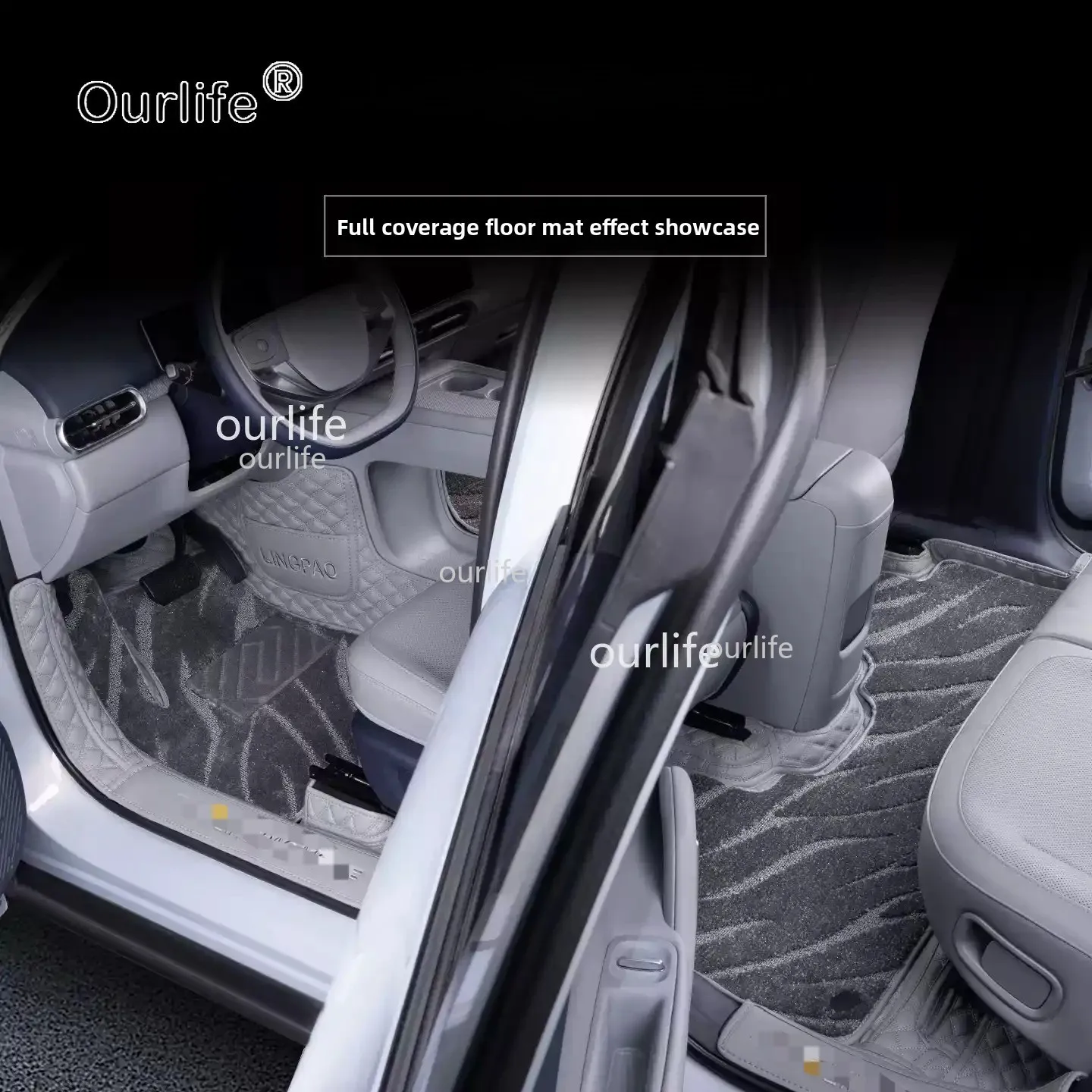 For Leapmotor B03X 2026 2027 Foot Mats Fully Encapsulated Carpet Leather Silk Ring Foot Mats Automotive Interior Accessories