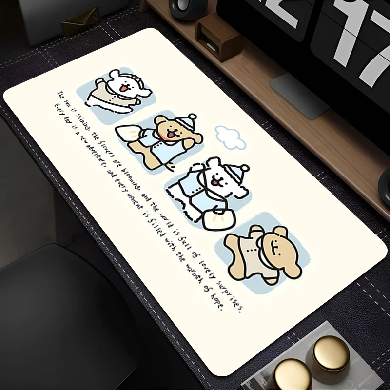 لوحة الماوس ملحقات الكمبيوتر لوحة المفاتيح مكتب عمل حصيرة أنيمي الكلب المضادة للانزلاق الكرتون ماوس المطاط اللوحي وسادة الألعاب الموسعة