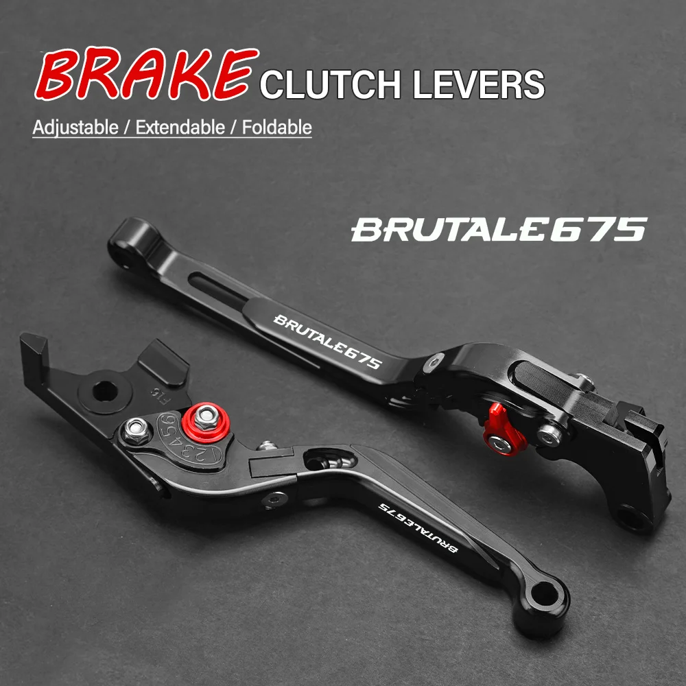 FOR MOTO GUZZI BRutale675 2014 2015 2016 Motorcycle Hand Brake Clutch Adjustable Levers Handle Folding Extendable Lever grips