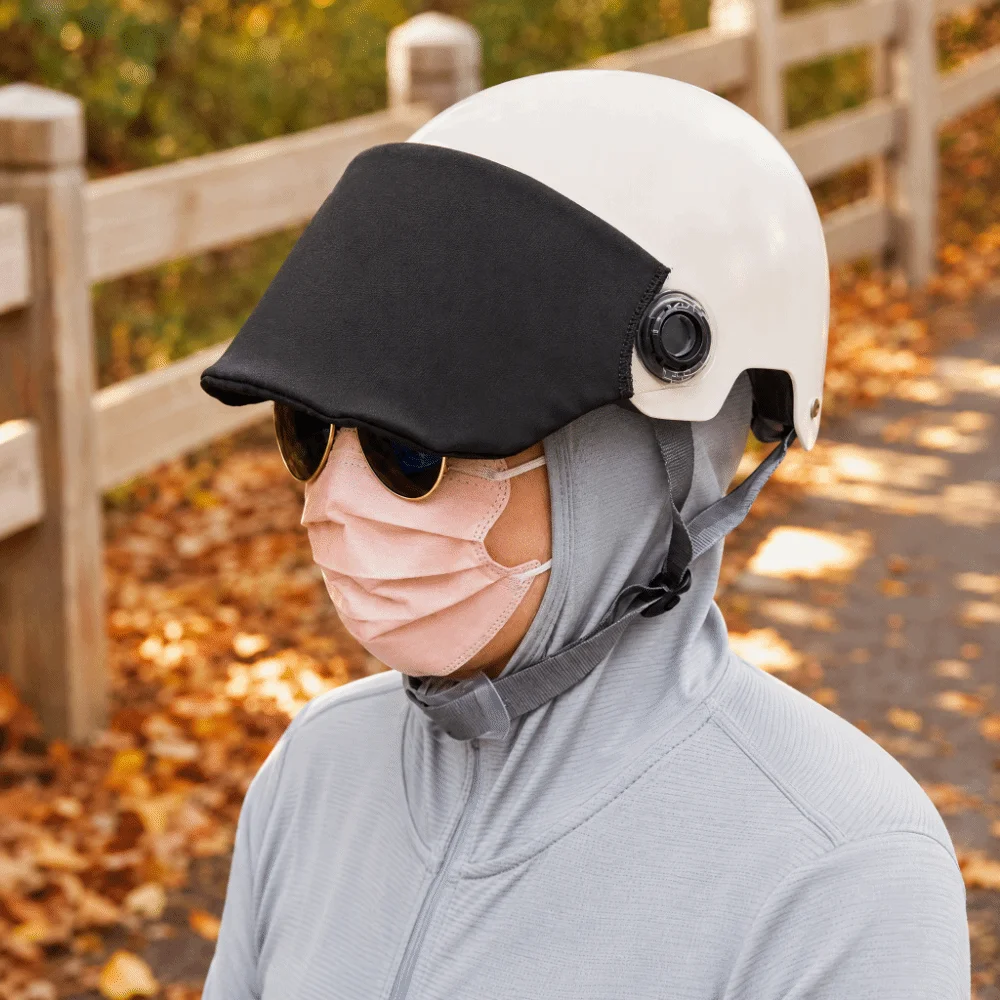 Polyester fiber Helmet Lens Cover Sun Protection Anti Glare Rider Lens Sleeve Dust Proof Flexible Fabric Visor Protector