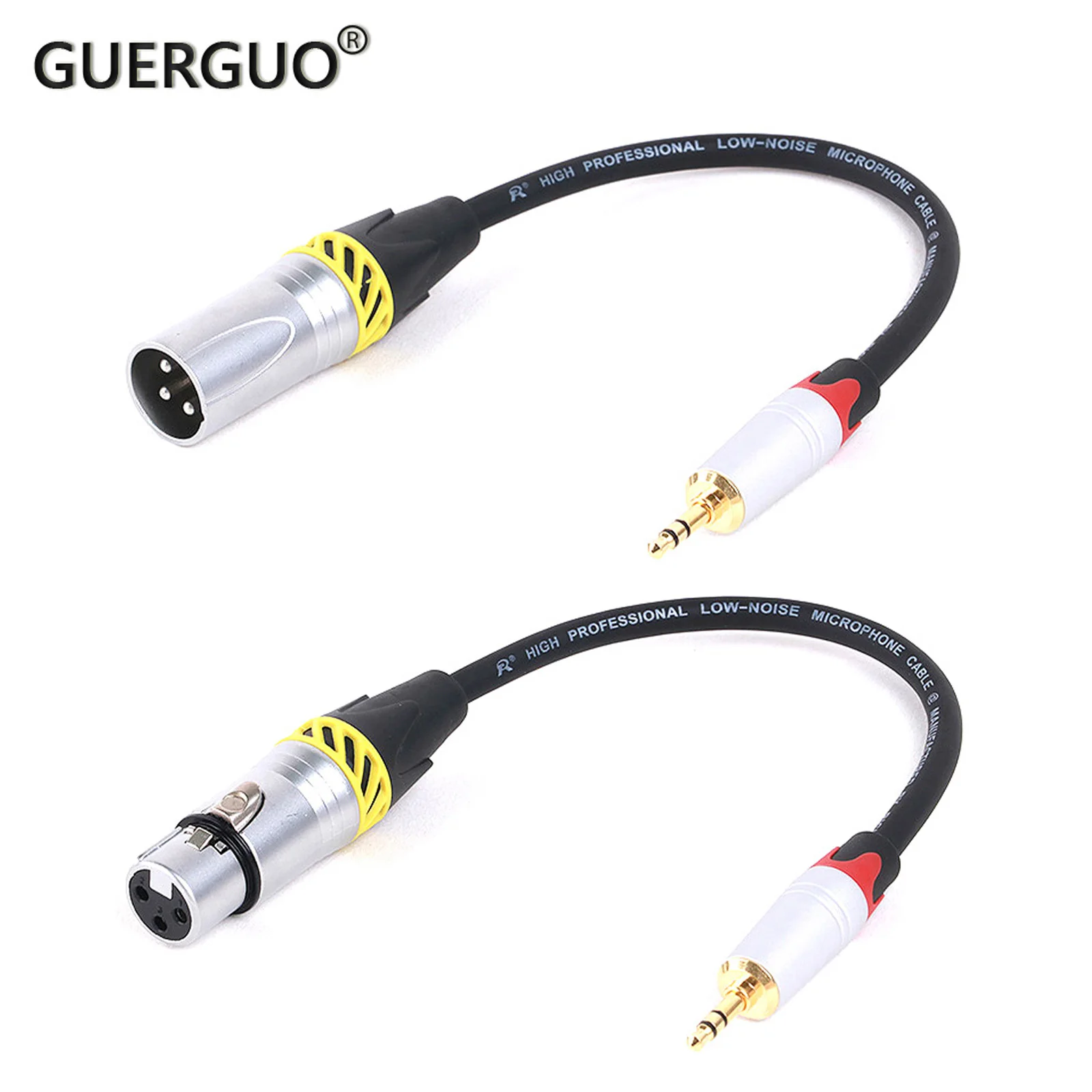 

1PCS 0.3M-25M 3.5mm(1/8) Stereo TRS Male Jack To 3pin XLR Male/Female Mic Cable PVC Balanced for Microphone/Guitar/PA systems