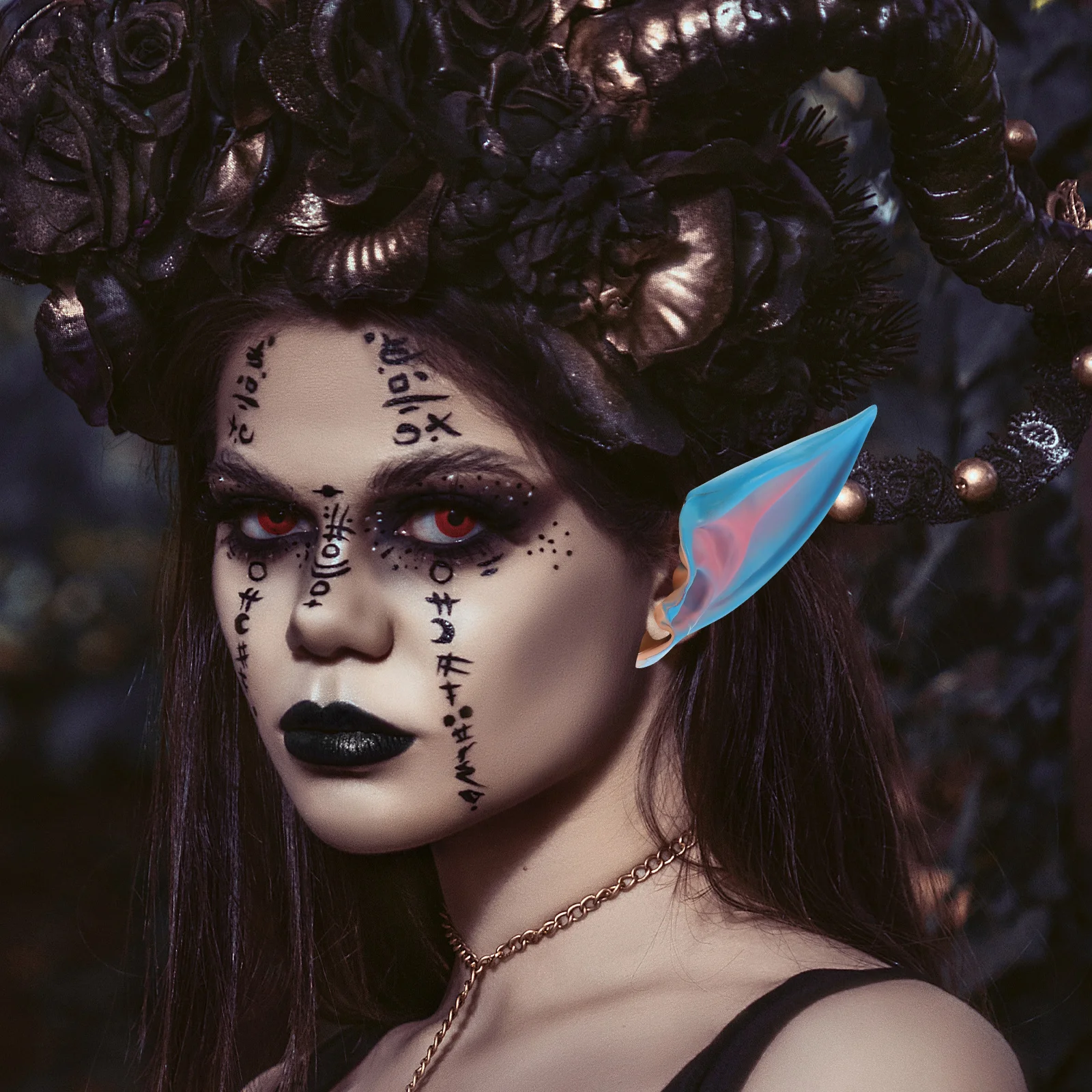 1 par de orelhas de simulação realista, perfeitas para cosplay de fadas, fantasia de halloween, festa, adereços de orelha, acessório para mulheres