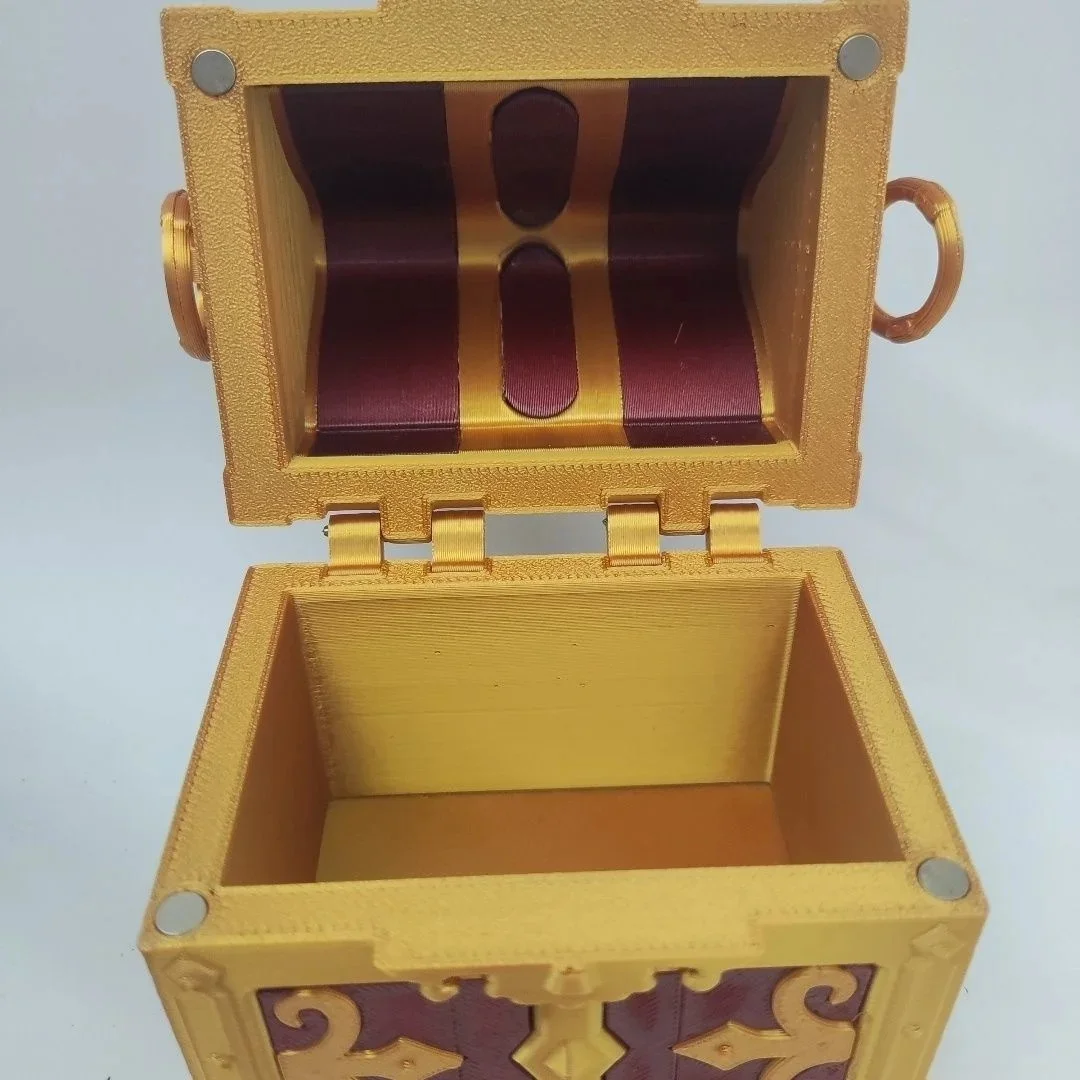 Creative Genshin Impact Gorgeous Treasure Chest Openable Storage Box 3D Printed Game Genshin Fans Desktop Decor Collection Gift view 5