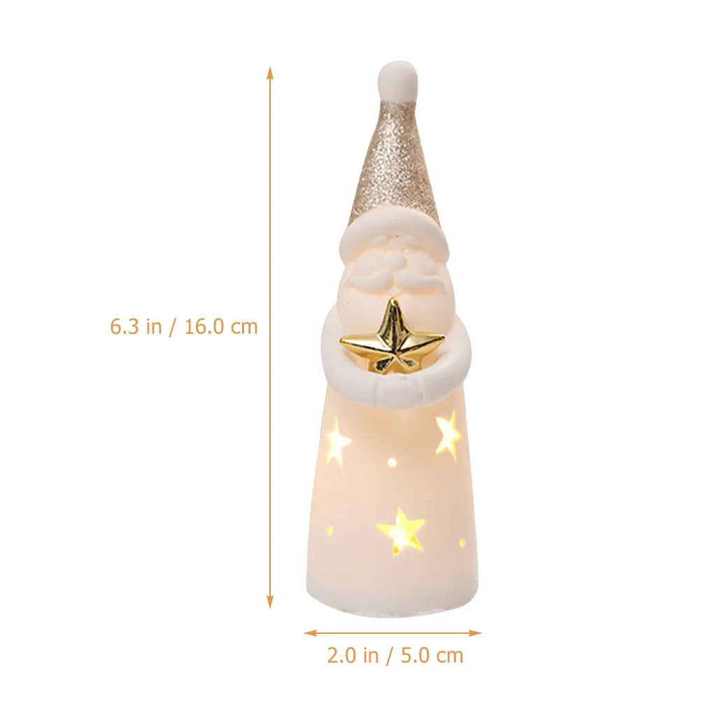 

Santa Christmas Light Up Desktop Decoration Festive Holiday Gift Xmas Party Xmas Desktop Ornament Decor Indoor Ornament