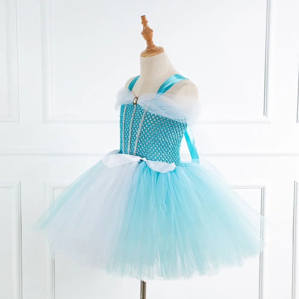 

Princess Dress, Girl's European and American Cartoon, Children's Dance Performance, Fluffy Mesh Tutu Dress