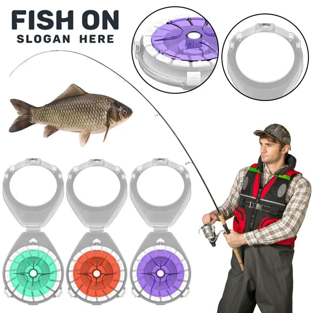 Fishing Main Line Storage Box with Anti-Reversal Device Multifunctional Fishing Line Storage Box Outdoor Fishing Accessories
