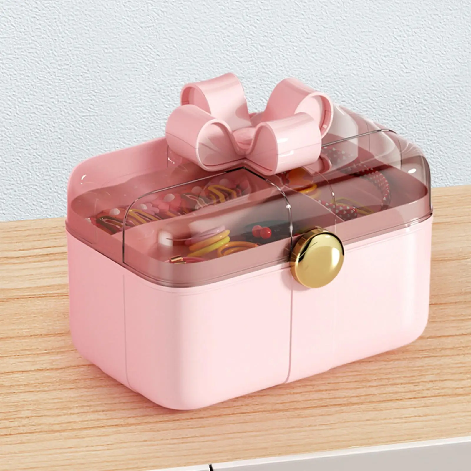 Hair Accessories Organizer Hairpin Hairline Headband Storage Box with Compartment Jewelry Organizer Container for Hair Pins