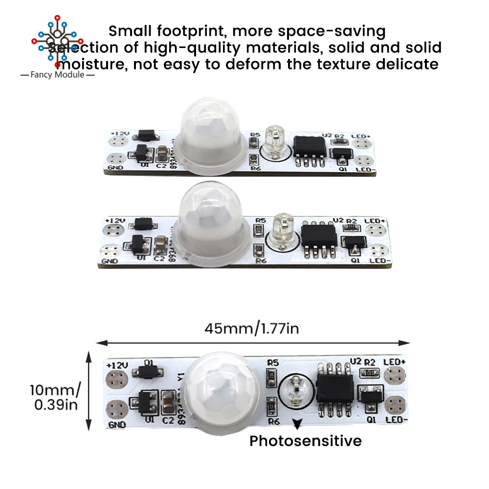 DC5-24V infrared human body sensing module with light sensing