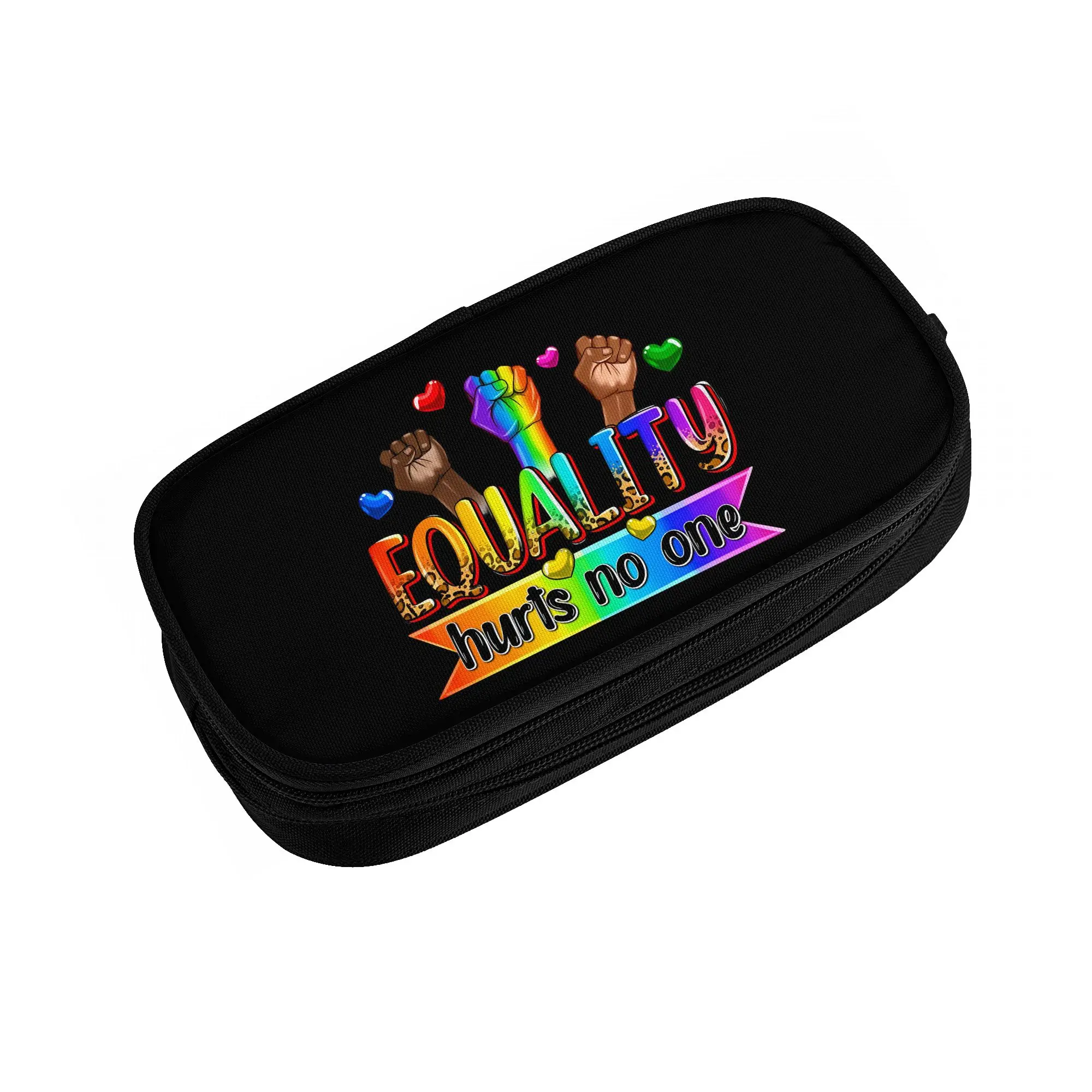 Equality Hurts No One LGBTQ Love Is Love  Pencil Cases for Girls Boys Big Capacity  Pen Bag Box School Supplies