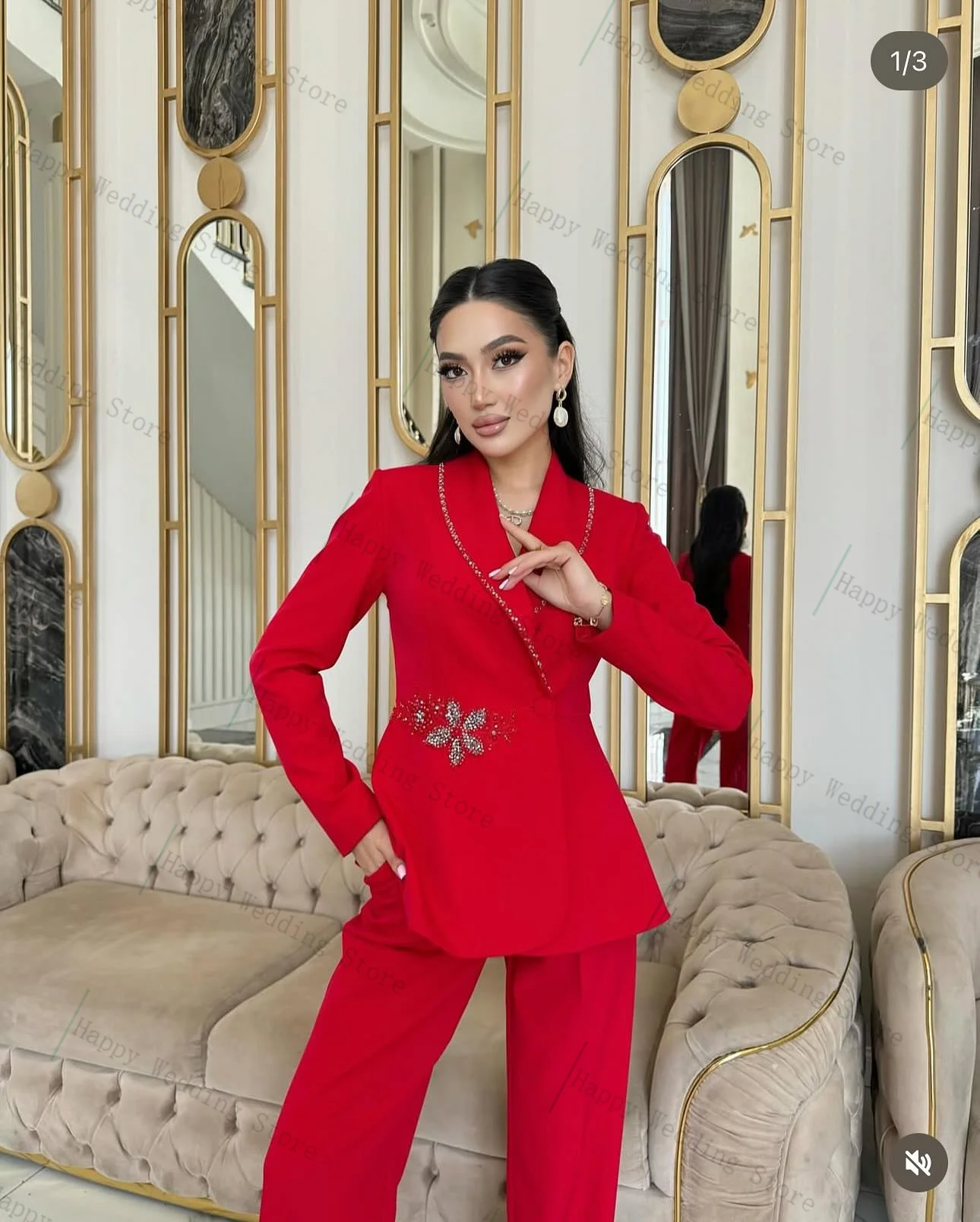 

Burgundy Cashmere Women Suit 1 Piece Long Blazer Winter Wool Prom Dress Formal Office Lady Jacket Customized Wedding Guest Coat