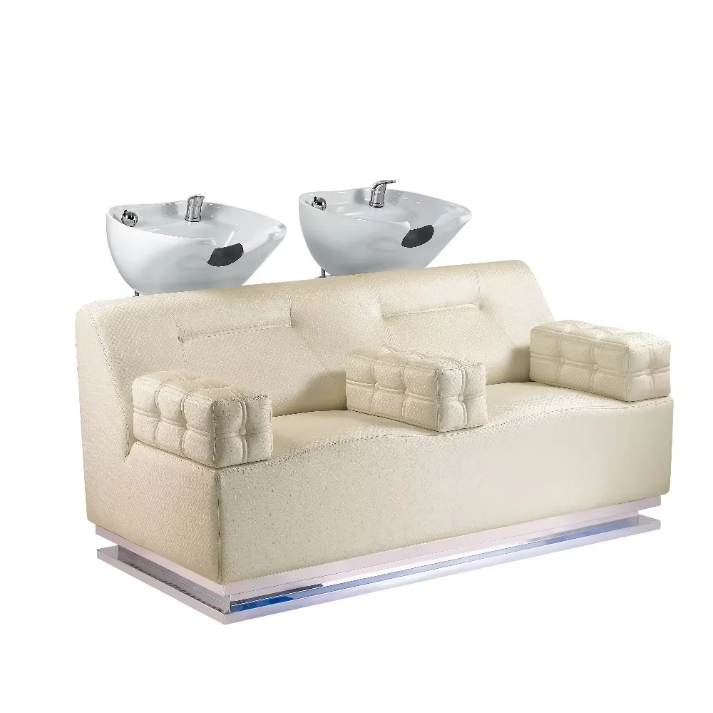 Full Set Hair Salon Shampoo Chairs and Hot Sale Classic Double Seat Hair Washing Shampoo Hair