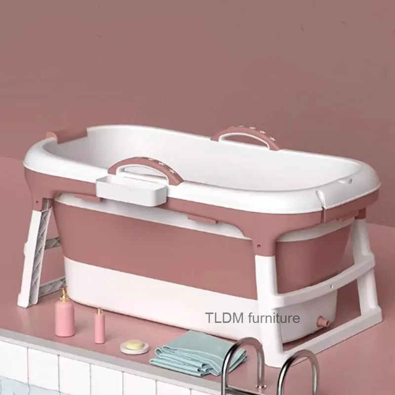 Long Sit Miniature Bathtubs White Bathroom Childre Bath Folding Bathtub Cold Bucket Baignoire Pliable Adulltes House Accessories