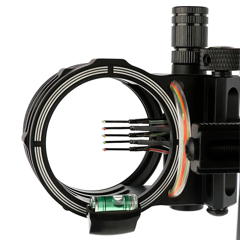 Compound Bow Sight 5 Pin Sight Left/Right HandAdjust Sight Scope for Bow and Arrow Hunting Shooting Archery Accessories