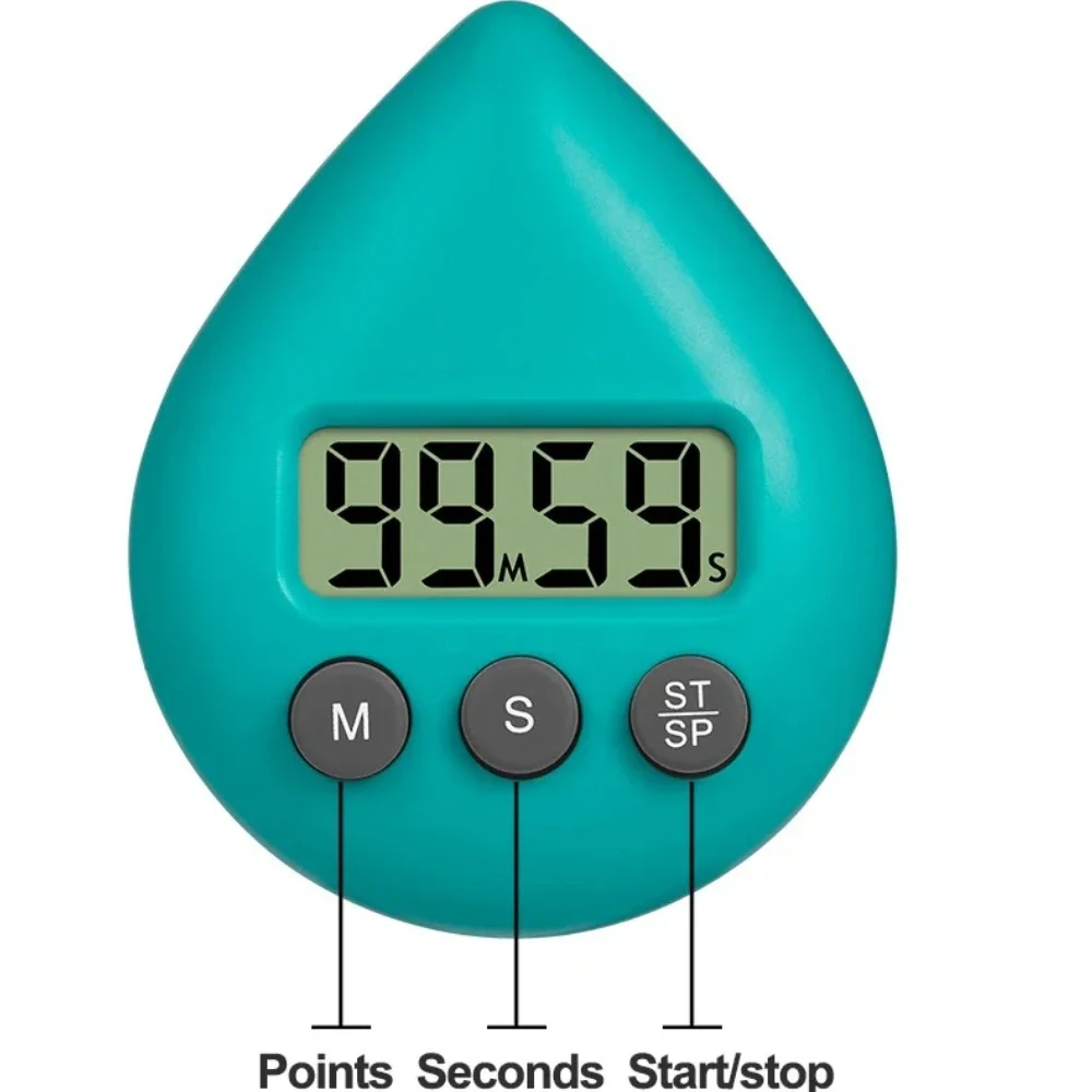 Waterproof Shower Clock Timer Splash Resistant Timer Magnetic Digital Timer Sports Visual Clock for Home Office School Kitchen