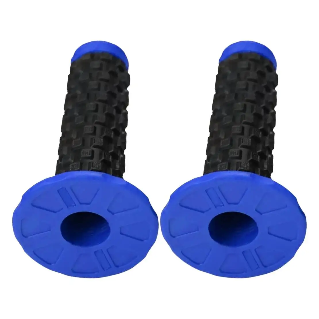 

1 Pair Black Blue Pillow Top Handlebar Grip Fit for Dirt Bike Motorcycle Rubber