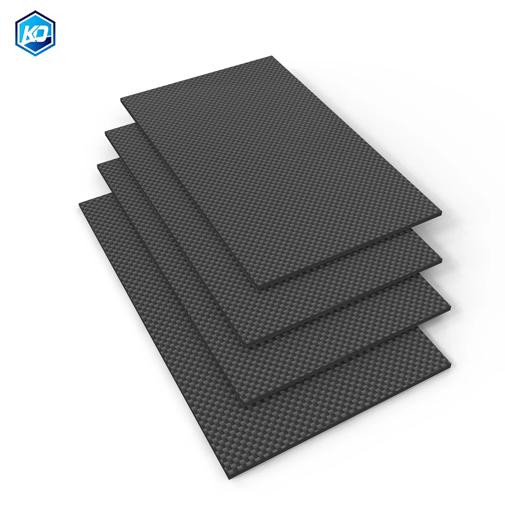 245x300MM 3K Carbon Fiber Sheet Plate Panel Glossy Surface 0.5mm 1mm 1.5mm 2mm 3mm 4mm 5mm High Composite Hardness RC Model