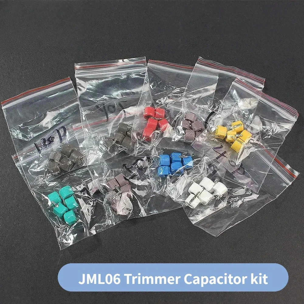 

45PCS JML06 Variable Trimmer Capacitor Kit 5pf 10pf 20pf 30pf 40pf 50pf 60pf 70pf 120pf 9 Types Electronic Capacitors Set Pack