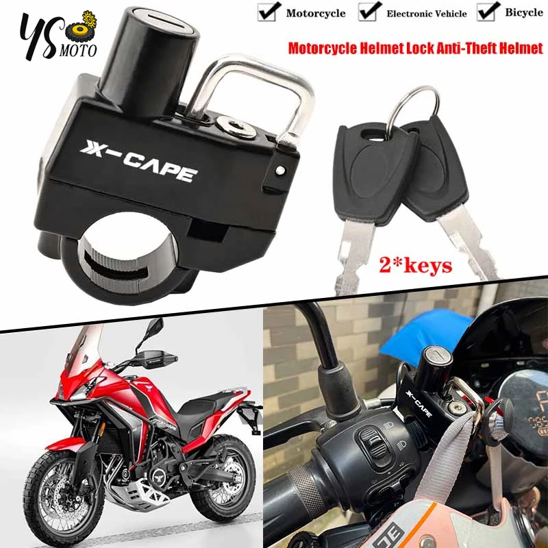 For Moto Morini XCape 650 650X 2022 2023 XCape650 2024 2024 Recommended Motorcycle CNC Accessories Helmet Lock Anti-Theft Helmet