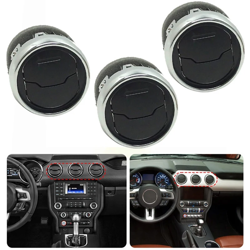 Car Front Interior Dash Inner Louvre Air Vent Plastic FR3Z-19893-AE For Ford Mustang 2015- 2022