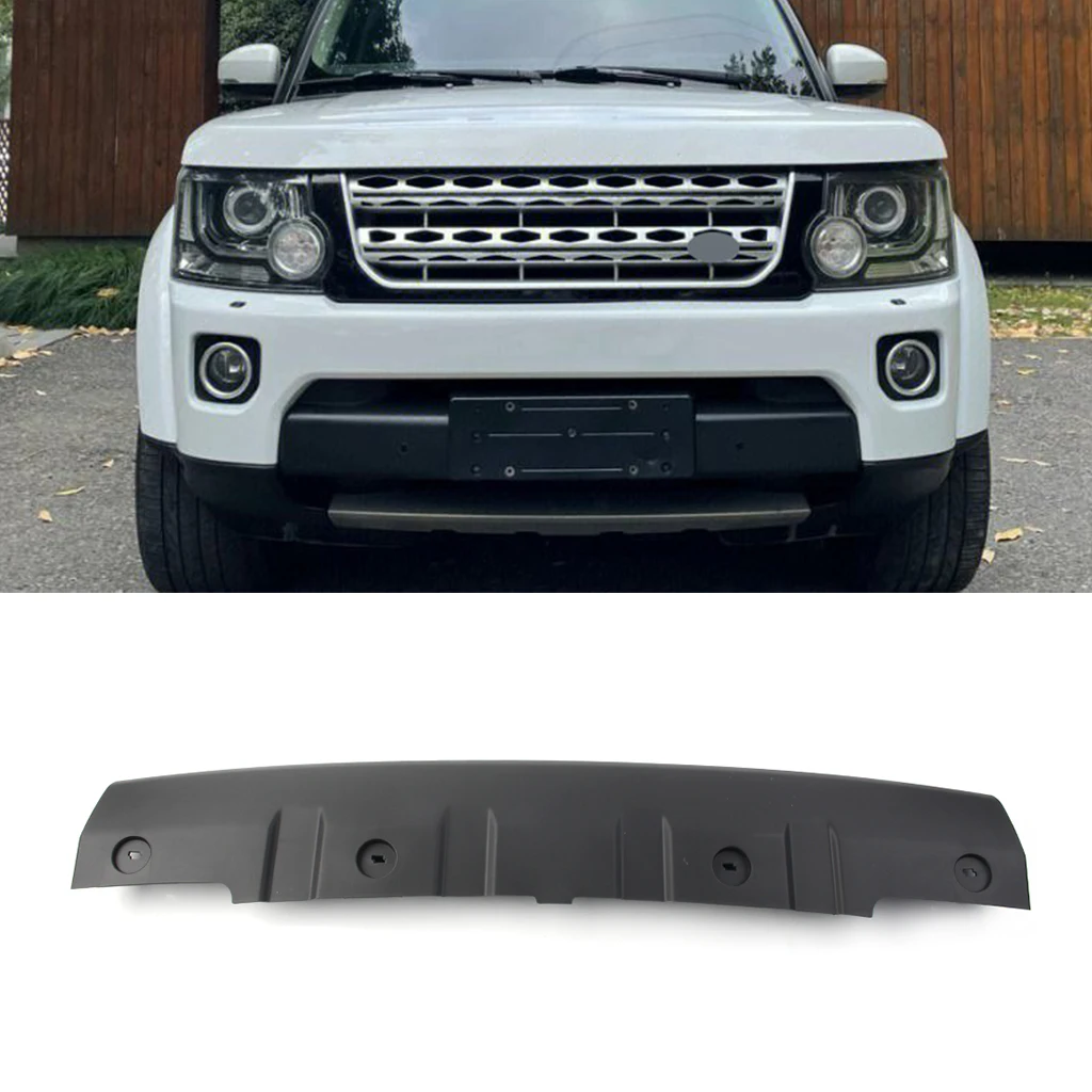 Car Front Bumper Protection Guard Lower Skid Plate Tow Hook Eye Protector Cover For Land Rover LR4 Discovery 4 2014 2015 2016