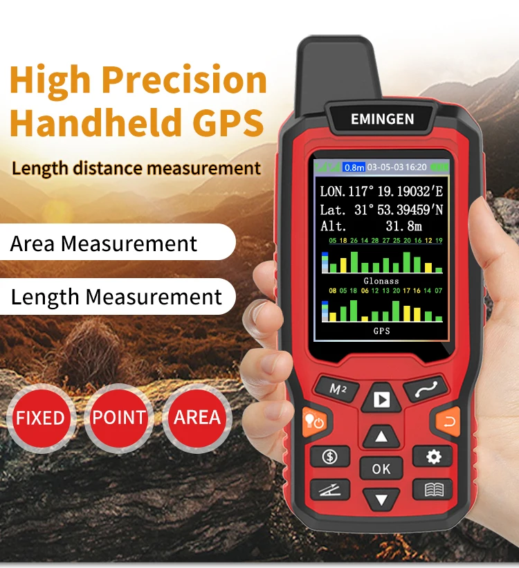 HeiPoe ZL180 land meter car gps based area measuring instrument land survey handheld gps