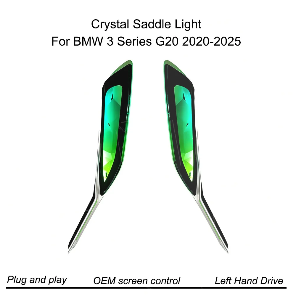 Kristall-Mittelkonsole mit Ambientelicht für BMW 3er Serie I3 M3 M4 G20 G22 G80 G82 LED-Ambientebeleuchtung
