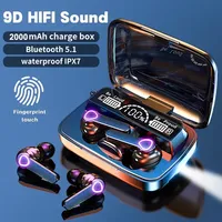 M19 headset TWS Earphone M10 Intelligente Touch Control Wireless Bluetooth-compatible Headphones Waterproof LED Display With Mic