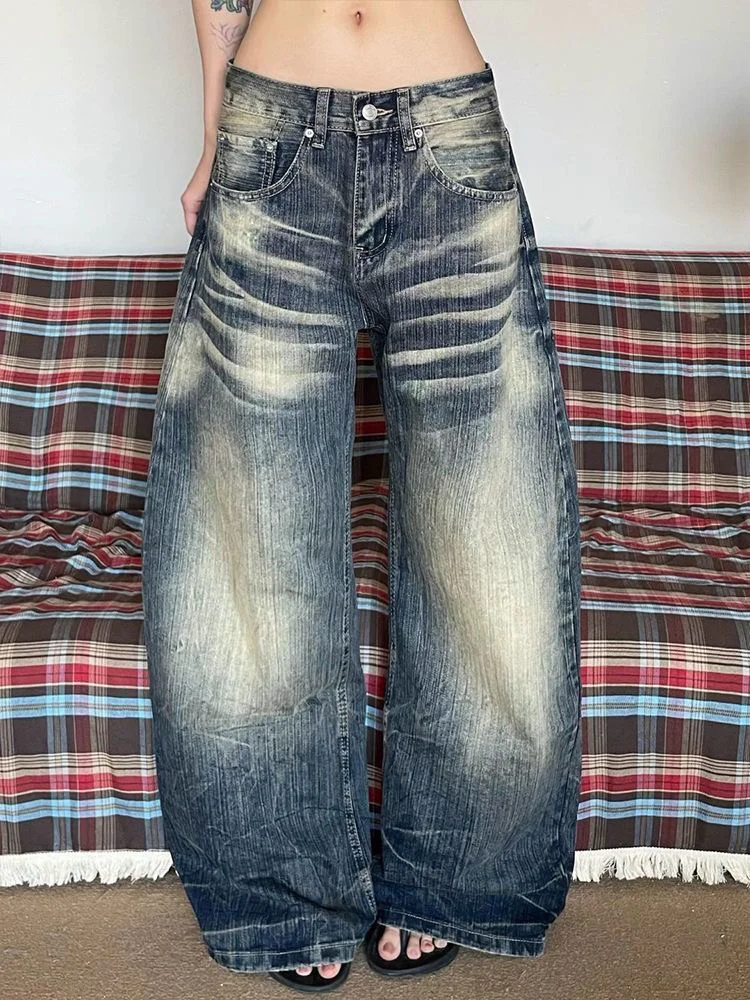 

Брюки Scimitar женские для женщин мешковатые винтажные весенние брюки-карго из полиэстера большого размера на открытом воздухе с широкими штанинами и несколькими карманами минимализм Y2K