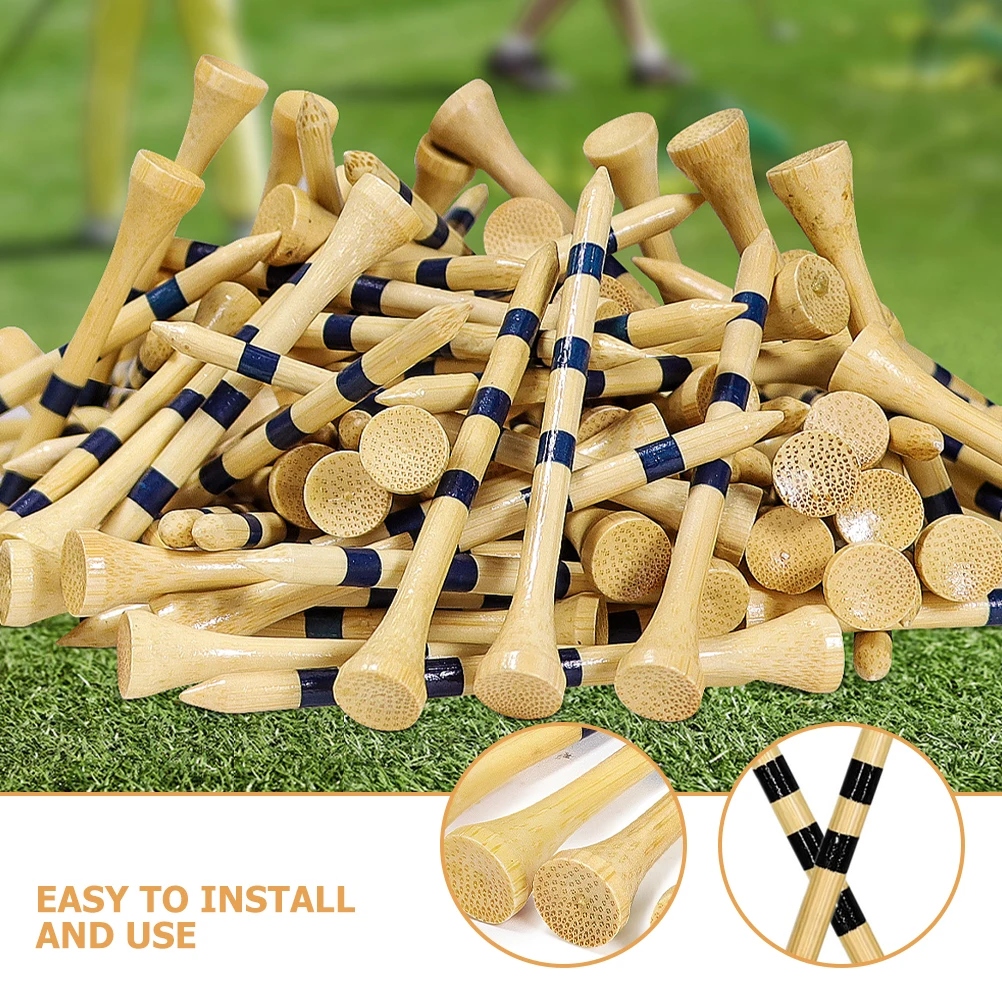 

100Pcs Golf Tees Professional Sturdy Lightweight Replaceable Golf Ball Holders Outdoor Practice Training Accessories