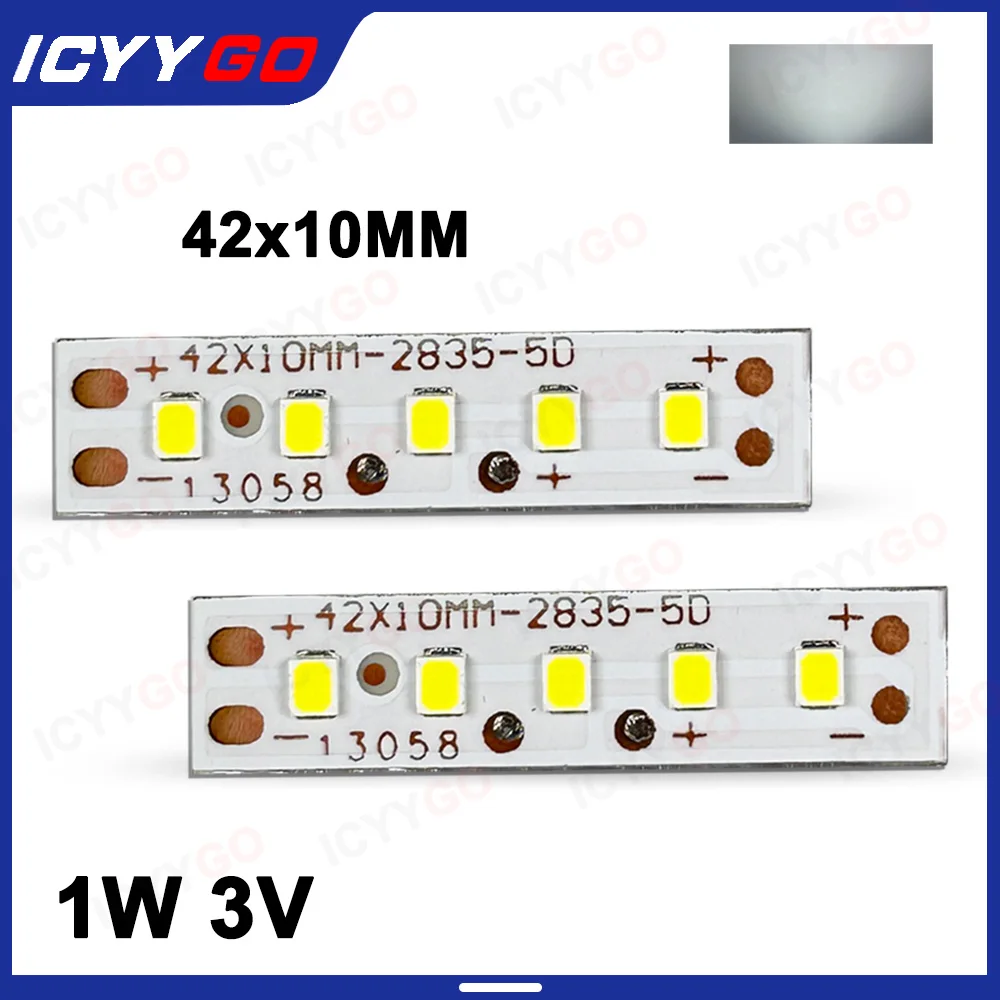 

DC3V LED SMD2835 Long Light Source Board Long Table Lamp Night Light Suitable For Handmade DIY Light Source Board White Light