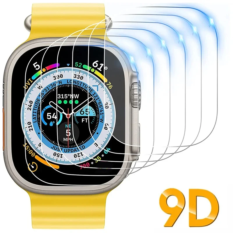 Soft Hydrogel Screen Protector Film For Apple Watch Ultra 49mm Clear Anti-Scratch for Smartwatch iWatch 8 Pro 49mm HD Protectiv