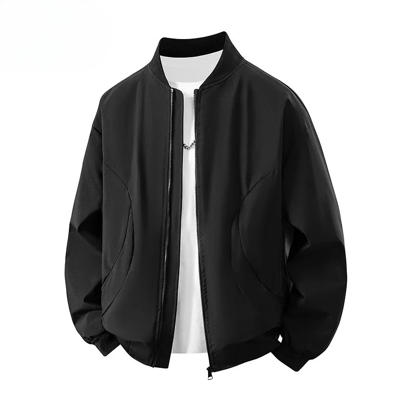 

Men's Bomber Jacket Fashion Stylish Lightweight Windbreaker Spring Fall Casual Jackets for Men Outdoor Mens Coats