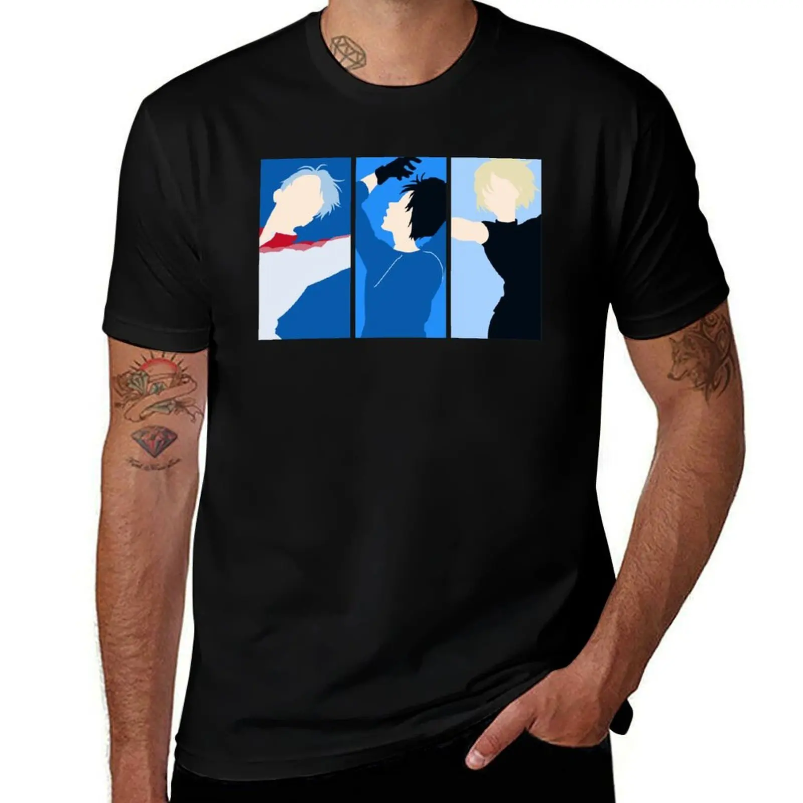 Victor, Yuri, Yurio T-Shirt Basic Daily Outfit Short Sleeve Tee T-Shirt