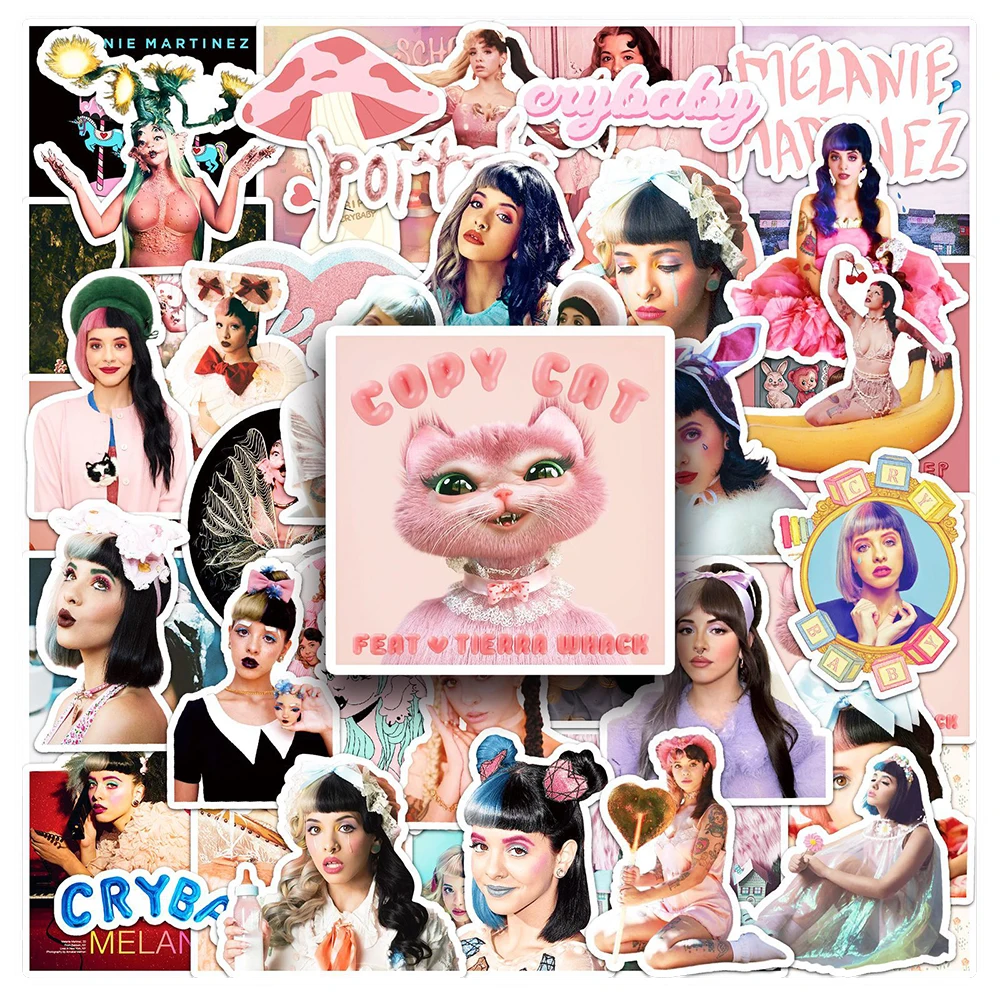 10/30/50pcs Melanie Martinez Star Singer Stickers Decals DIY Water Bottle Phone Scrapbook Aesthetic Cartoon Sticker Decoration