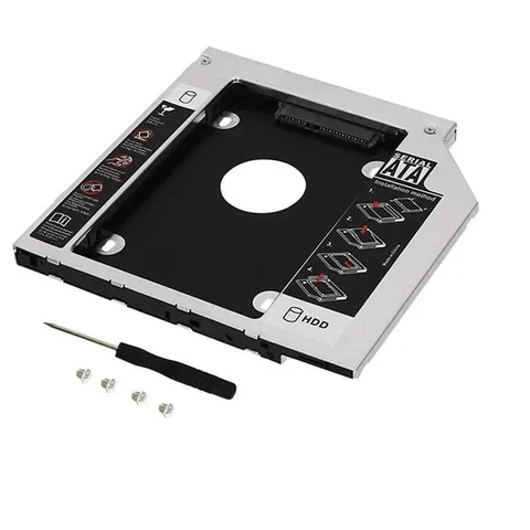 9.5mm 2nd HDD SSD Hard Drive Optical bay Caddy Bracket for Dell Inspiron 14 3442 7447 3437 17 7000 7737 7746 i5 i7 14R 5421 5437