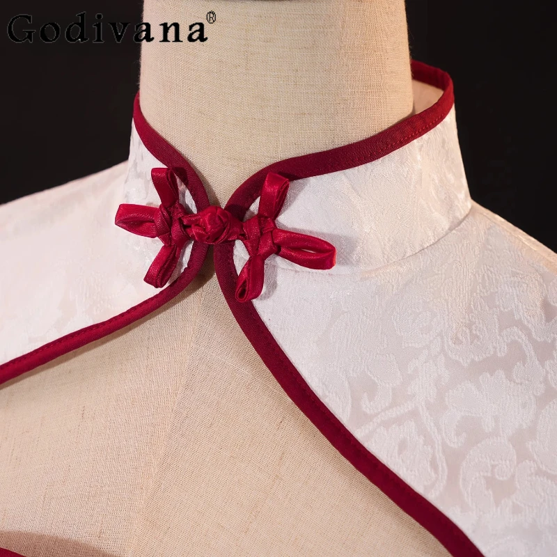 중국 스타일 코스프레 애니메이션 의상 정장 여성 머리 장식 액세서리 드레스 세트 여성 짧은 소매 캐주얼 드레스