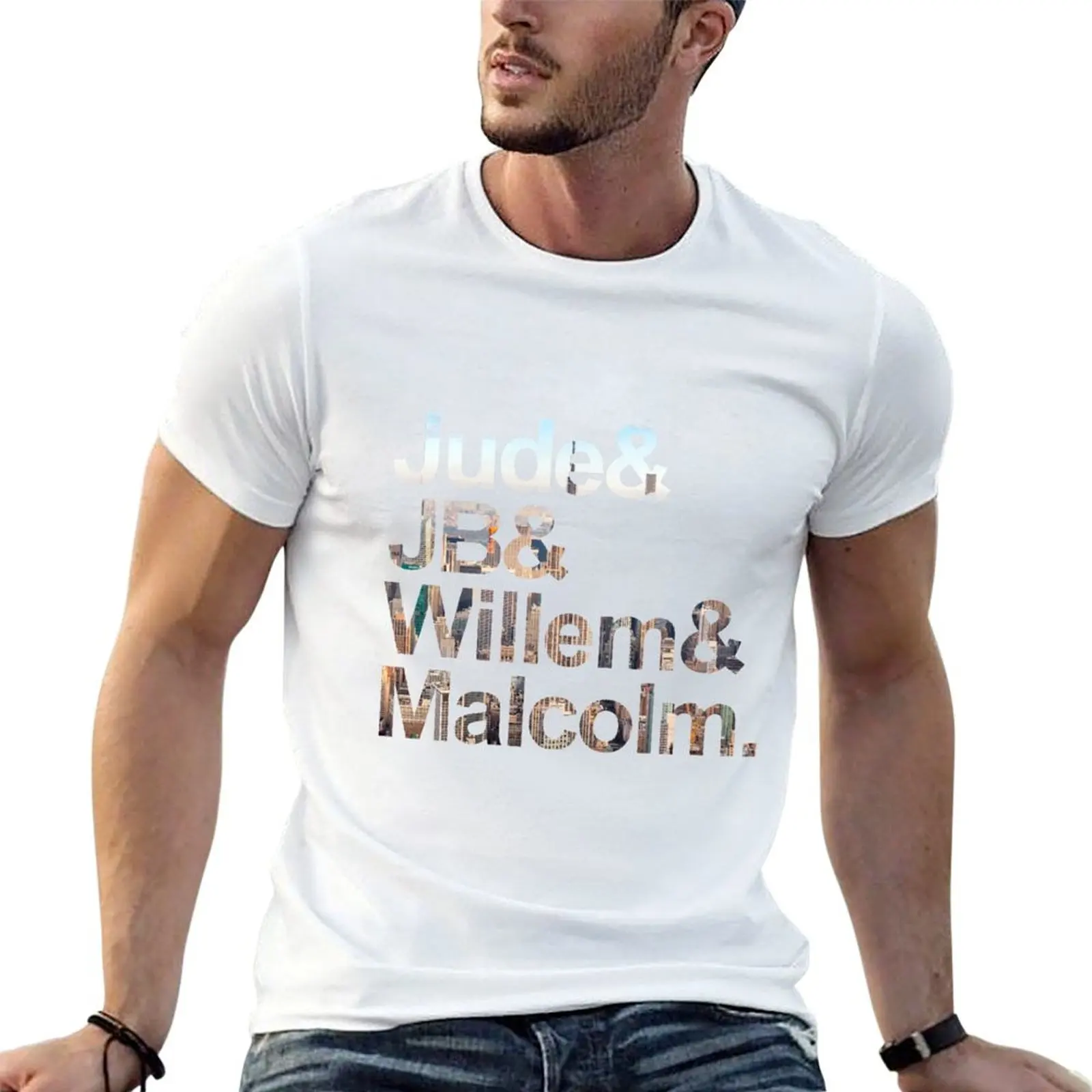 

essential funny (day) t t cotton Jude&JB&Willem&Malcolm shirts T-Shirt shirt
