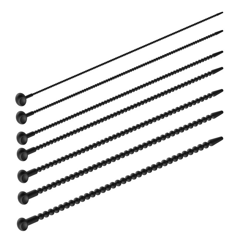 7 Sizes Soft Silicone Urethral Dilator Horse Eye Stick Penis Rod Male Masturbation Blockage Stimulator Catheter Sex Toys For Men