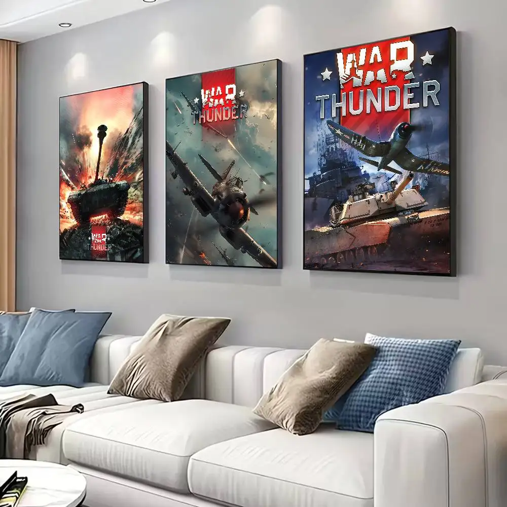 War Thunder Game Poster for Modern Decor in Home Offices, Bedrooms, Living Rooms, Kitchens, Bathrooms.