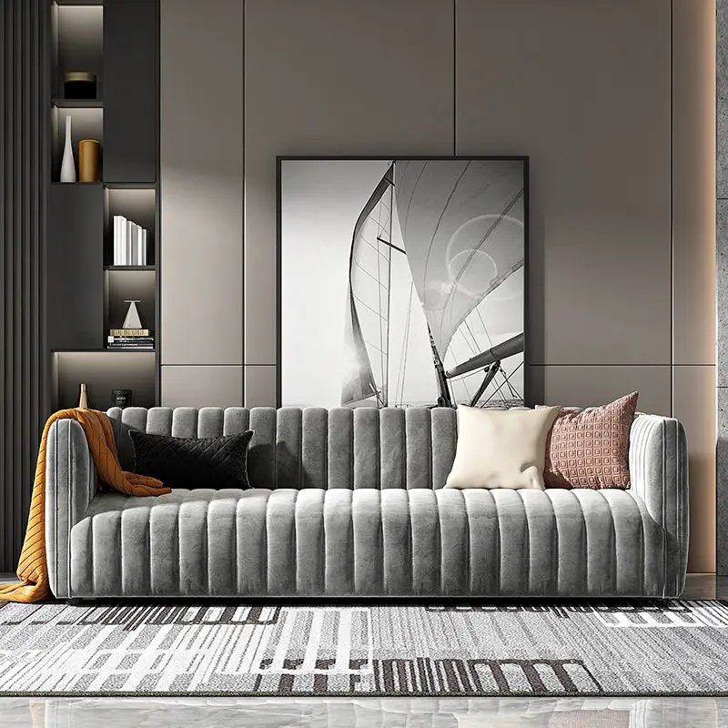 

Living Room Wooden Sofas Nordic Minimalist Comfortable Adults Couch Seats Floor Design Romantic Luxury Furniture Decoration