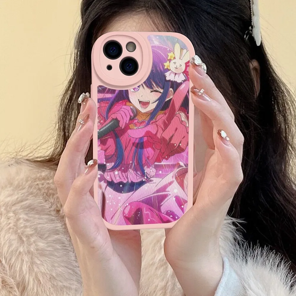 Anime Oshi no Ko Phone Case Hard Leather For iPhone 14 13 12 Mini 11 14 Pro Max Xs X Xr 7 8 Plus Fundas