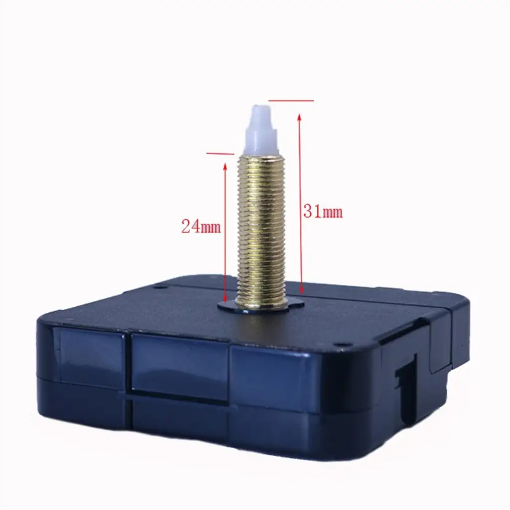 Black Movement for Wall Clock DIY Repair Kit Quartz Mechanism Clockwork Parts for Handmade Clocks