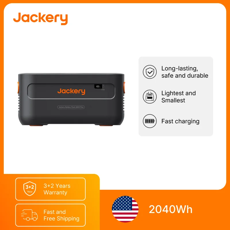 Jackery Battery Pack 2000 Plus Expansion Battery (No Power Station Included)