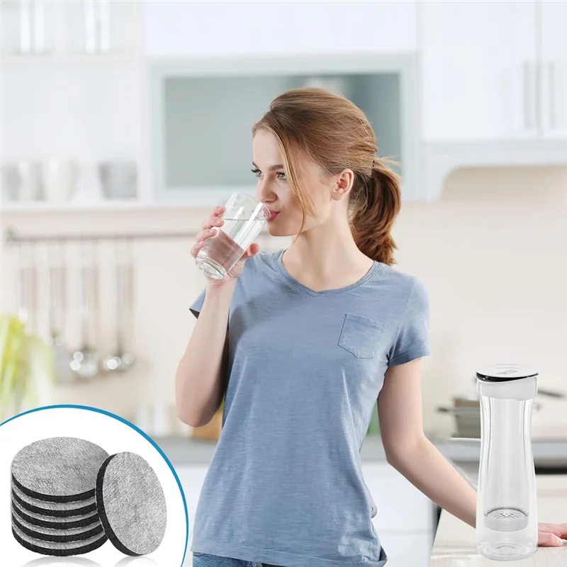 

Retail 6Pcs Micro Disc Water Filter Discs For Brita Fill And Go Water Filter Bottles For Microparticles And Other Impurities