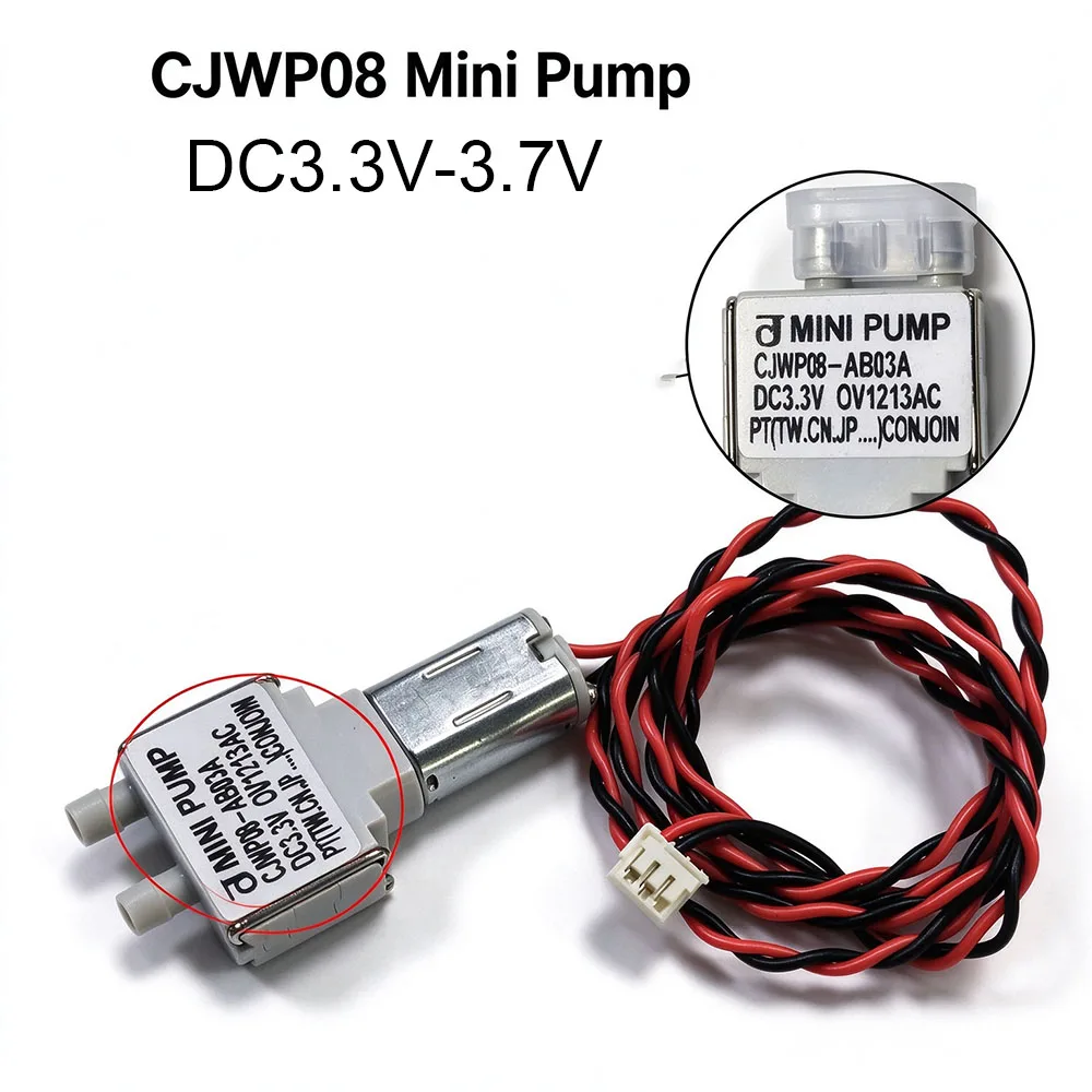 CJWP08 Mini M20 Diaphragm Water Pump DC 3V 3.3V 3.7V Small Mini Self-priming Suction Water Pump Liquid Pump for Sweeper Robot