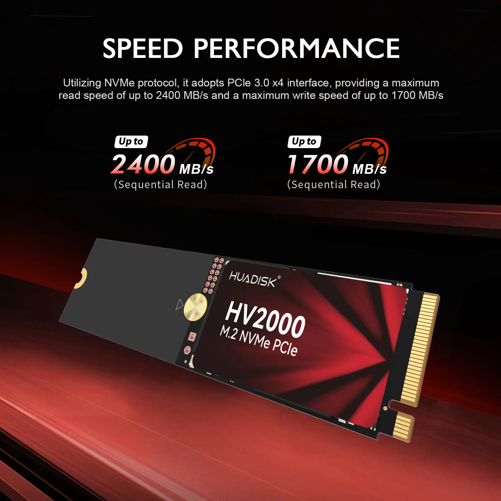 HUADISK 2IN1 2242 2280 NVMe M2 SSD 128GB 256GB 512GB 1TB M.2 PCIe3.0X4 Solid State Drive Internal NVMe HD DISK untuk DIY PC Laptop