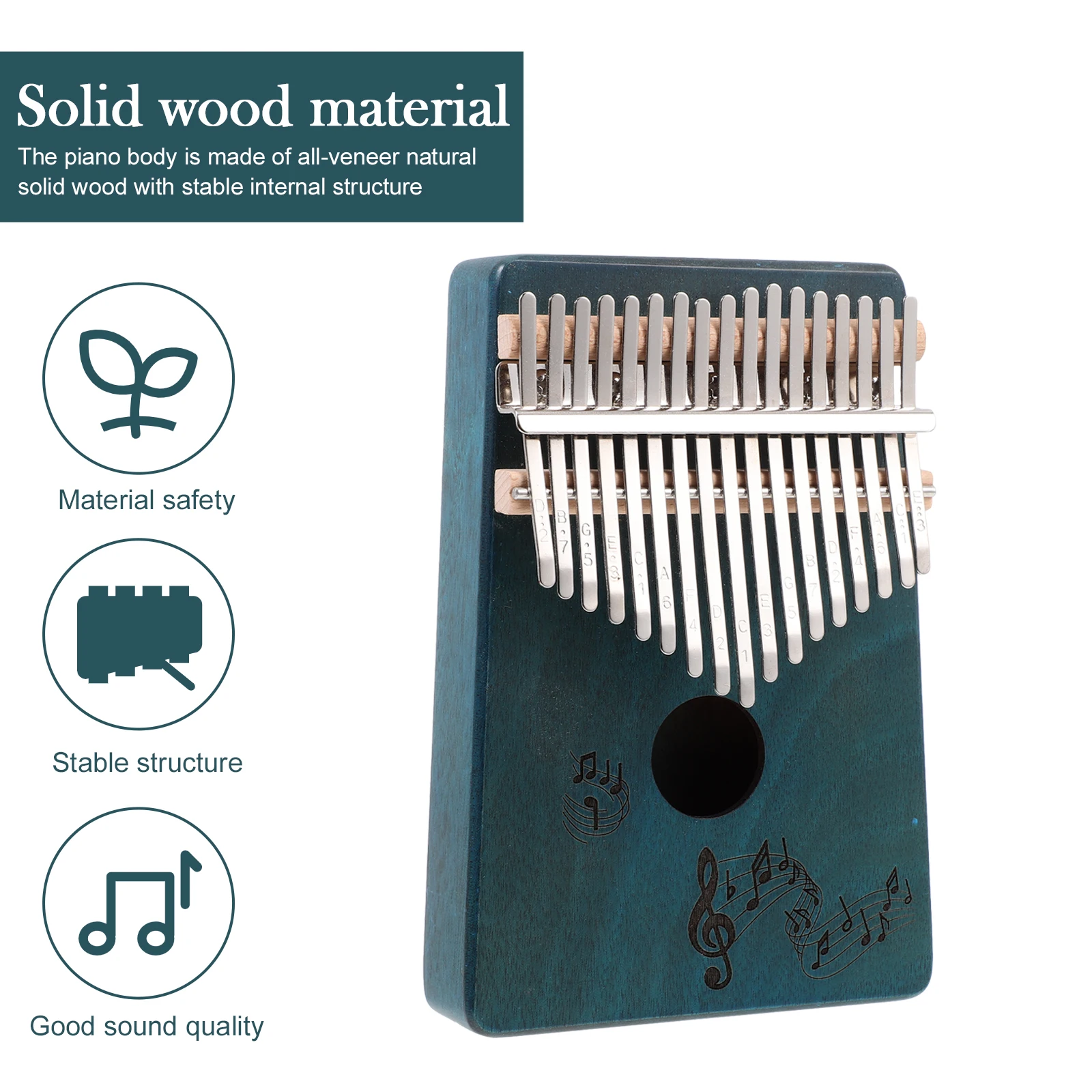 

Sound Card Kalimba Thumb Piano Instrument Musical Instruments for Kids