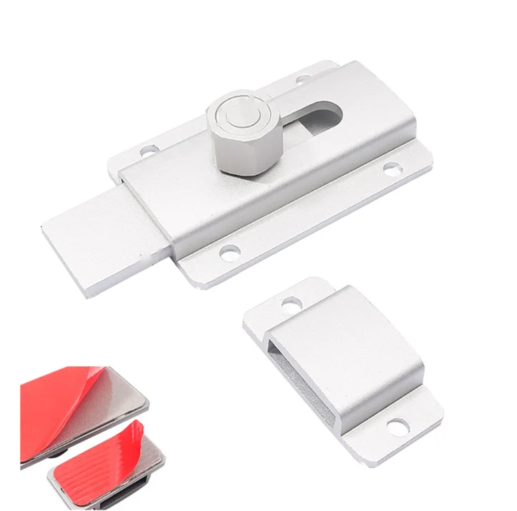 

Door Latch Sliding Lock Security Bolt Aluminum Alloy Warehouse Household Bedroom Room Lock Bolt Anti-theft Latch Buckle