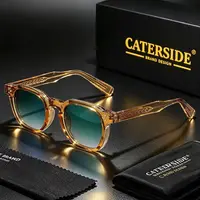 CATERSIDE Retro Punk Men Sunglasses Small Frame Square Personalized Design Sun Glasses Women Travel Party Business Festival Gift - Image 2