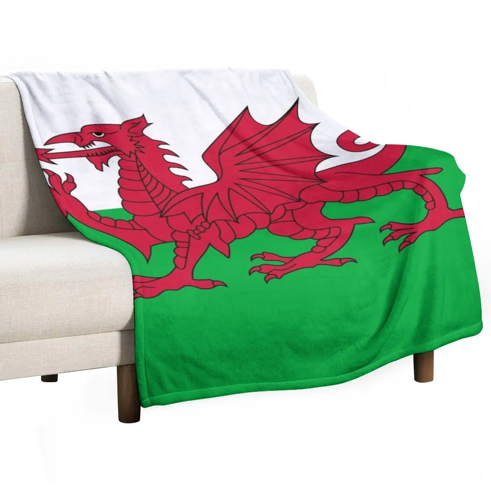 

Flag of Wales - Welsh Flag Throw Blanket wednesday Picnic Moving Luxury Brand Blankets